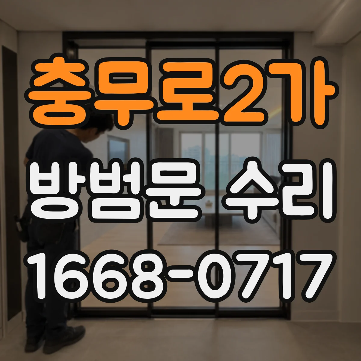 충무로2가 방범문 수리