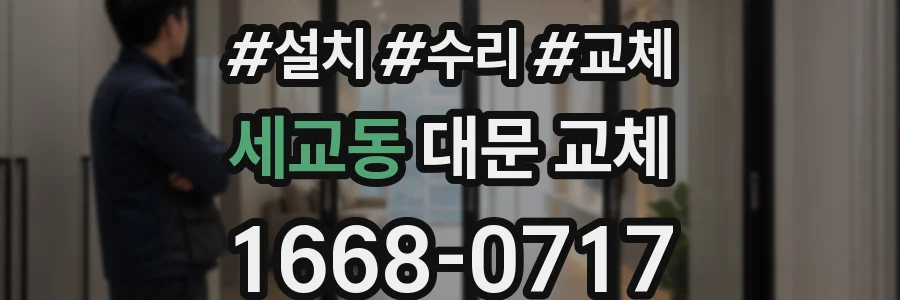 세교동 대문 교체