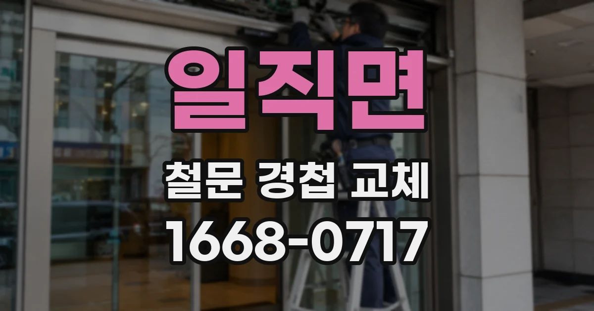 일직면 철문 경첩 교체