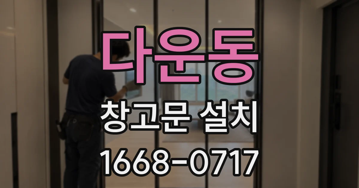 다운동 창고문 설치