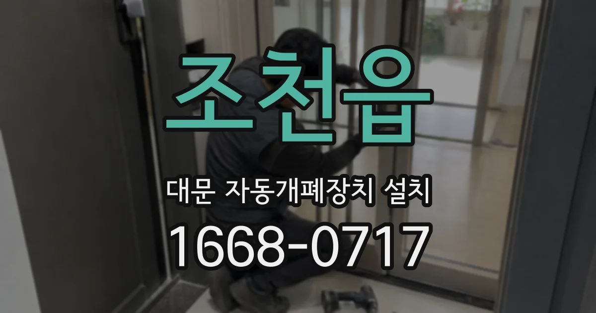 조천읍 대문 자동개폐장치 설치