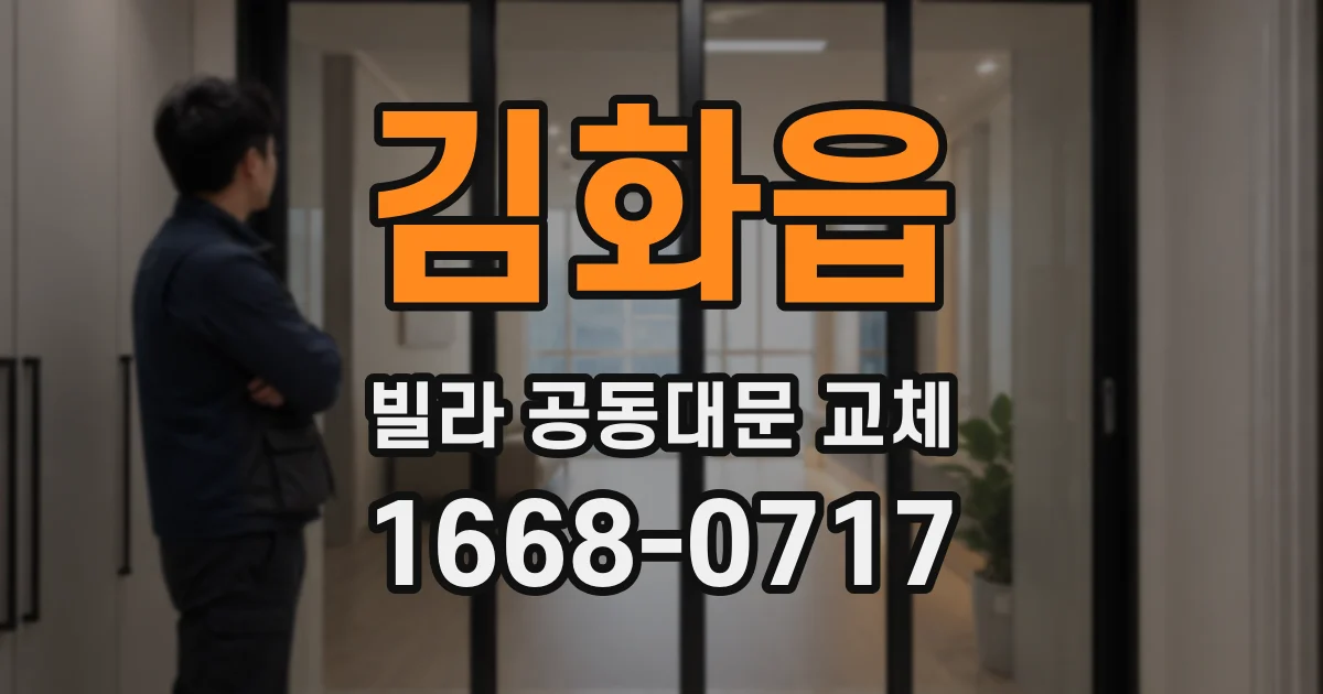 김화읍 빌라 공동대문 교체