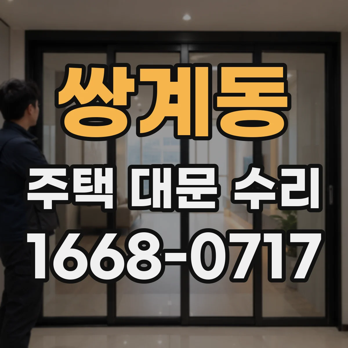 쌍계동 주택 대문 수리