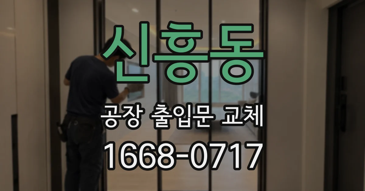 신흥동 공장 출입문 교체