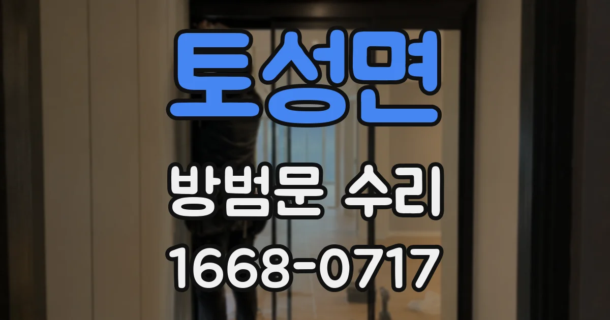 토성면 방범문 수리