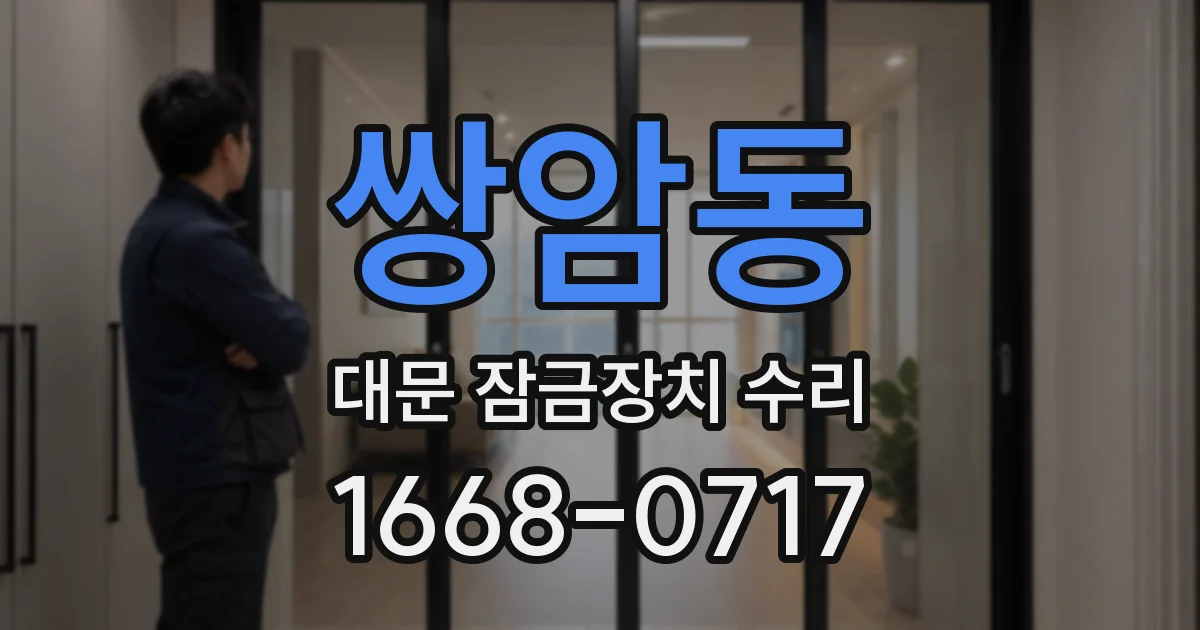 쌍암동 대문 잠금장치 수리