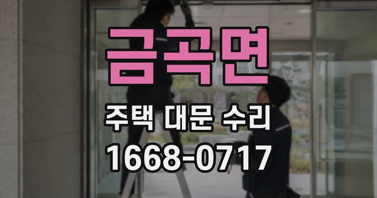 금곡면 주택 대문 수리