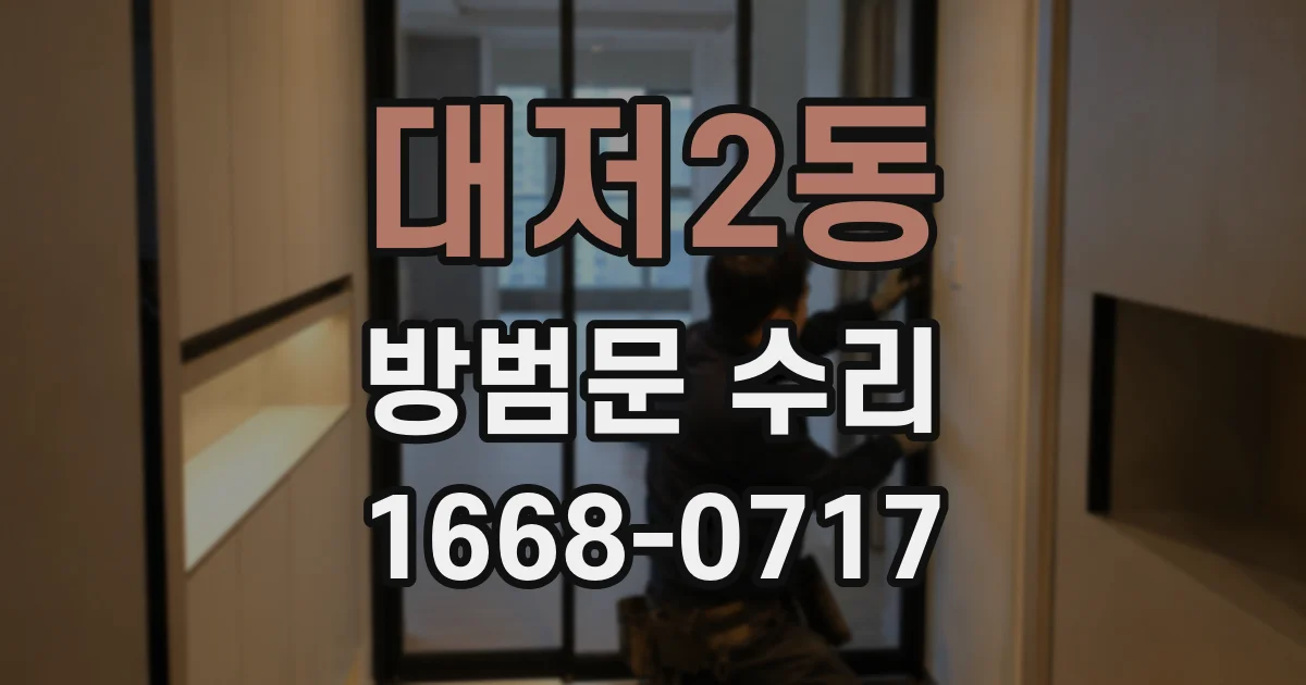 대저2동 방범문 수리