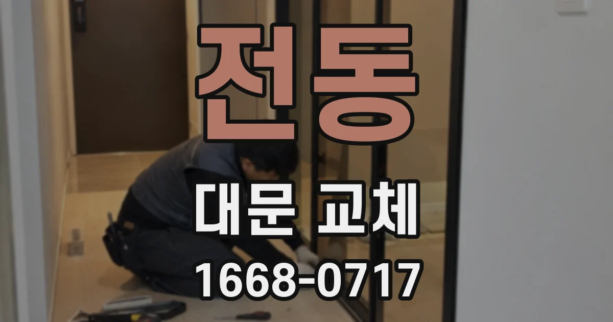 전동 대문 교체