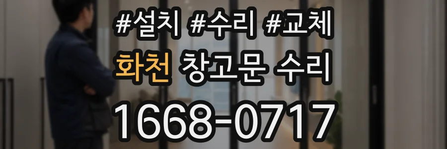 화천 창고문 수리