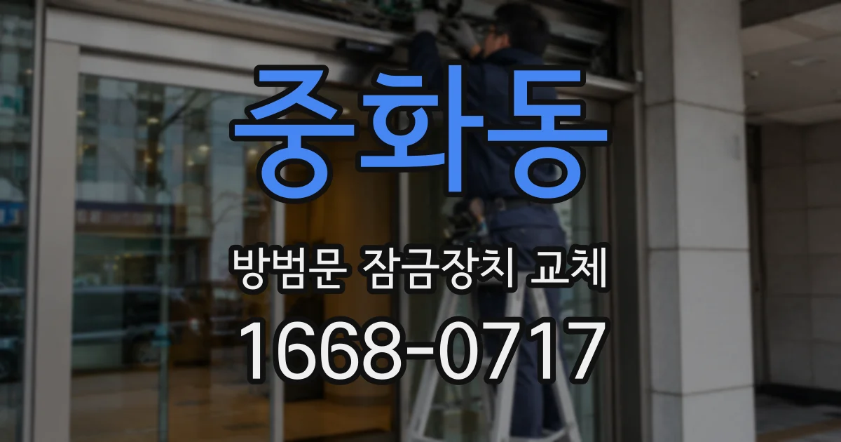 중화동 방범문 잠금장치 교체