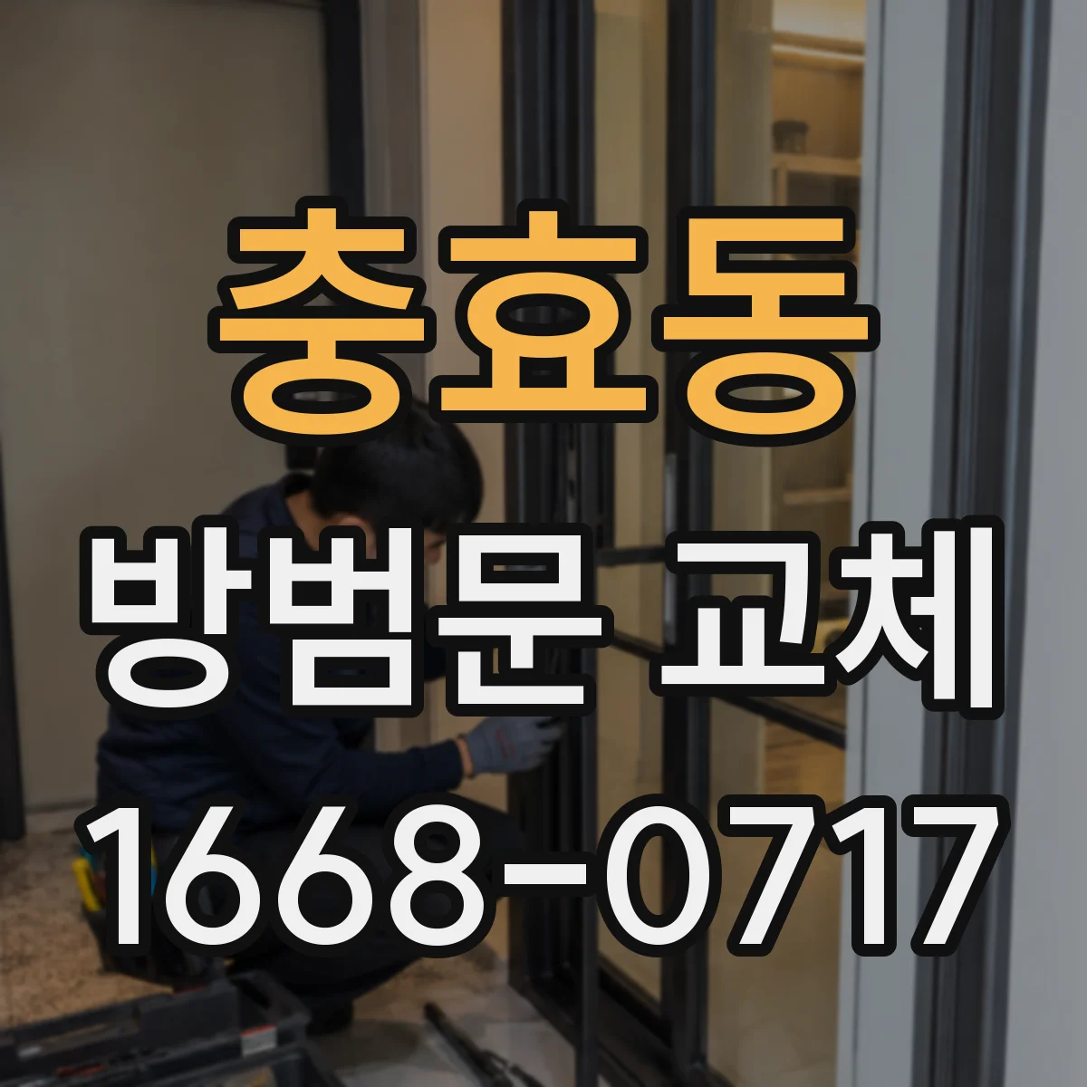 충효동 방범문 교체