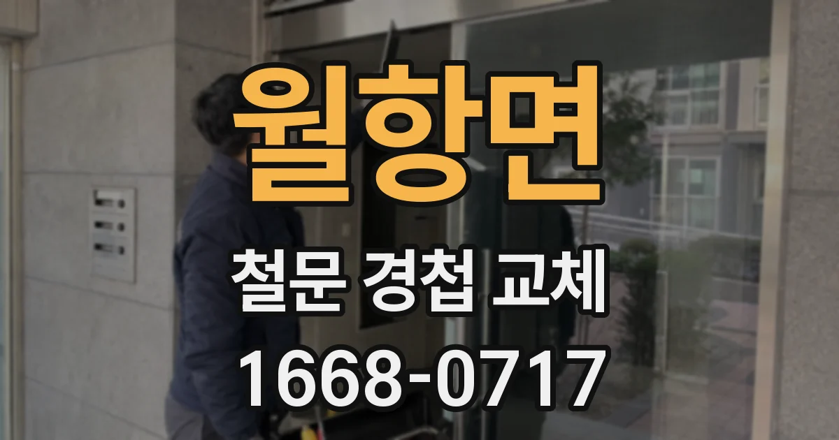 월항면 철문 경첩 교체