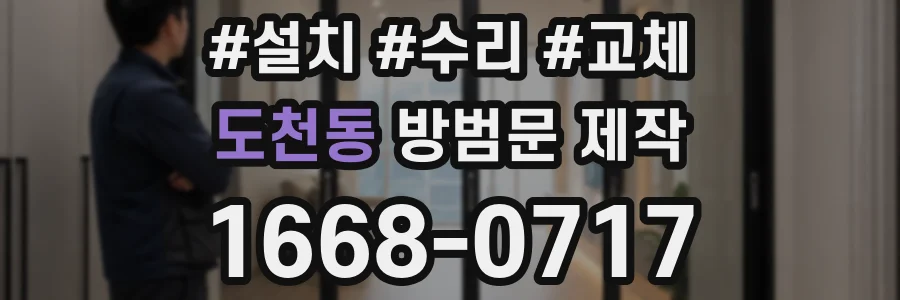 도천동 방범문 제작