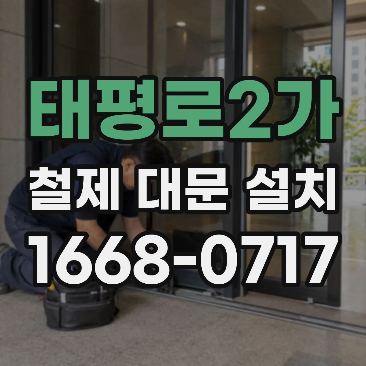 태평로2가 철제 대문 설치