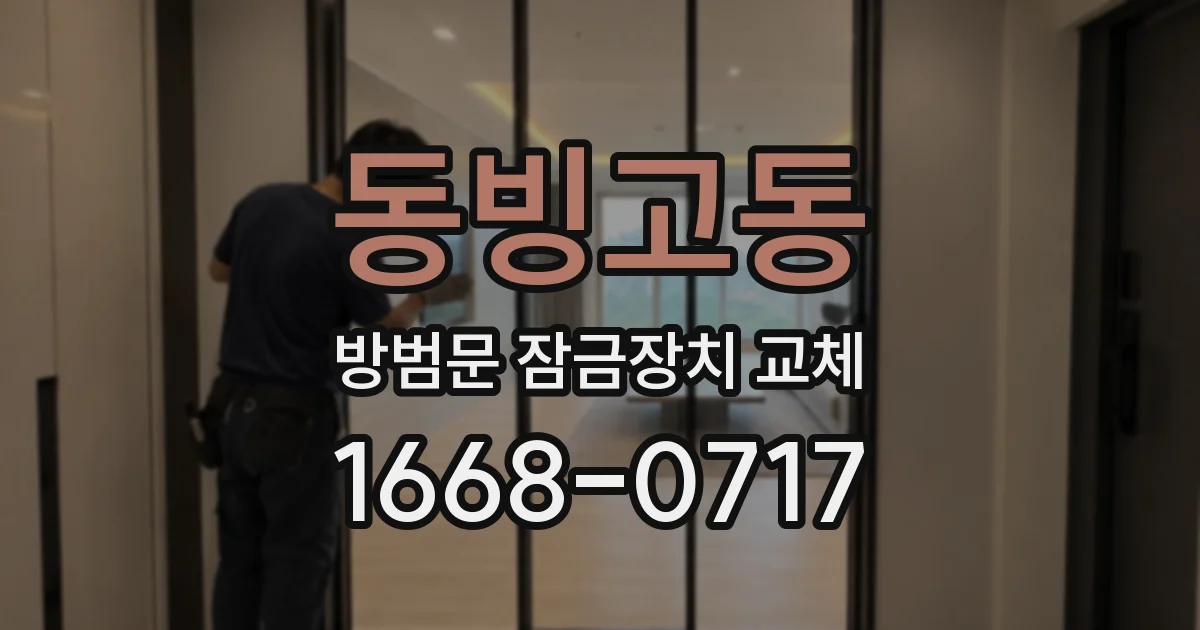 동빙고동 방범문 잠금장치 교체
