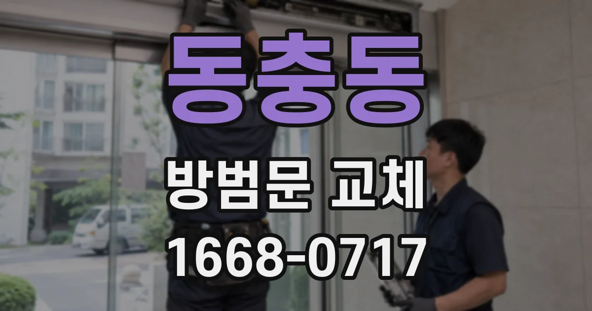 동충동 방범문 교체