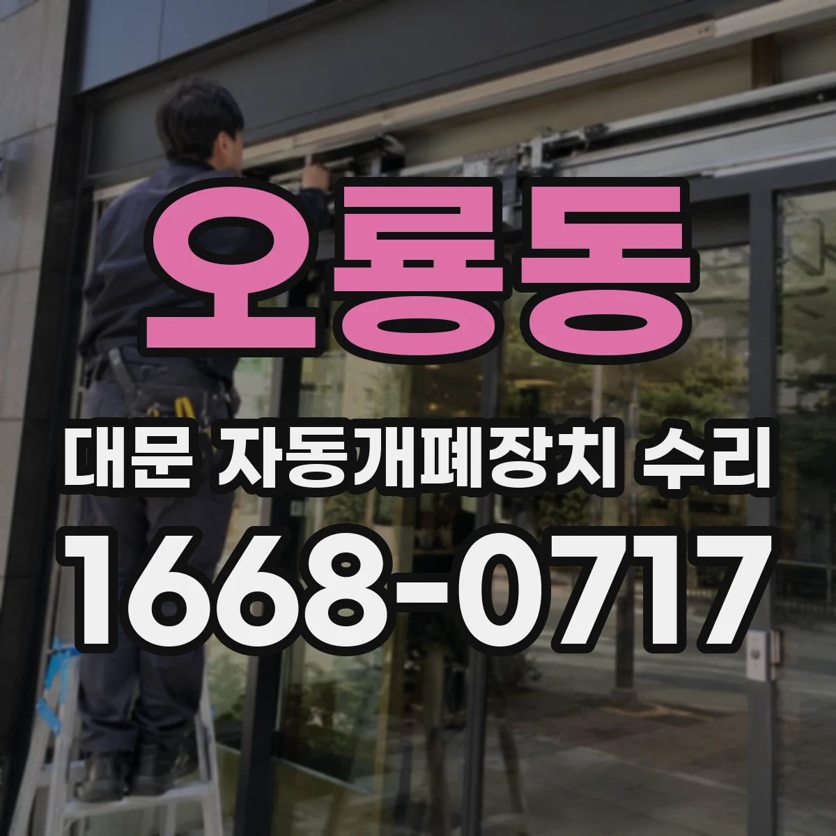 오룡동 대문 자동개폐장치 수리