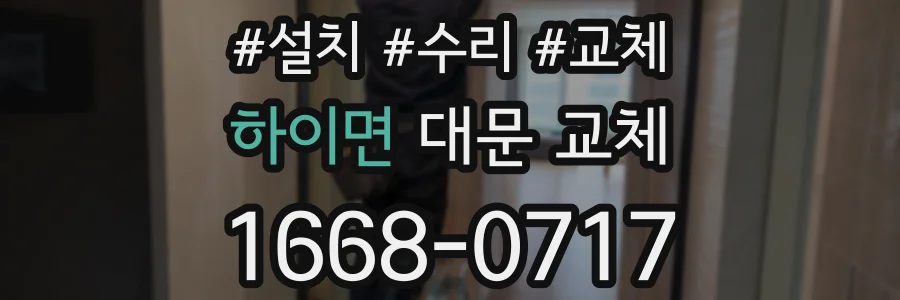 하이면 대문 교체