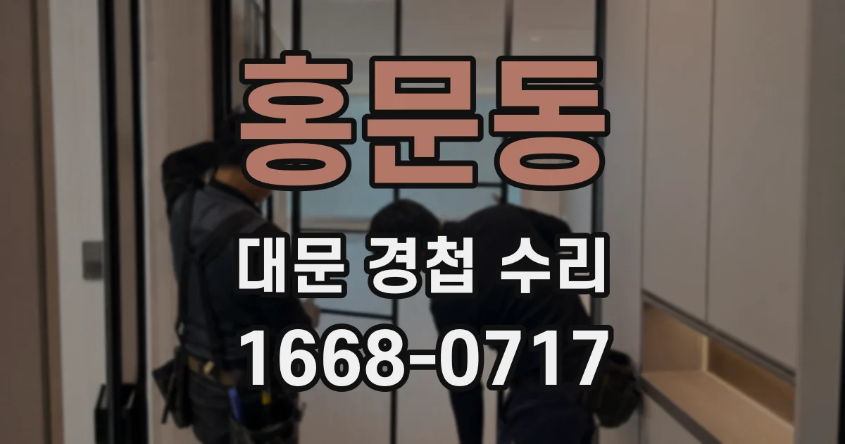 홍문동 대문 경첩 수리