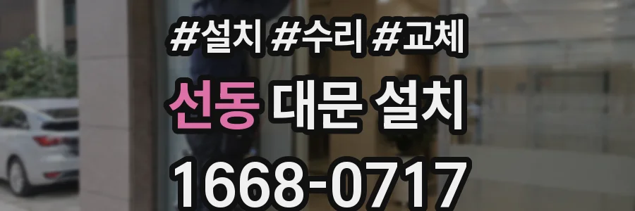 선동 대문 설치