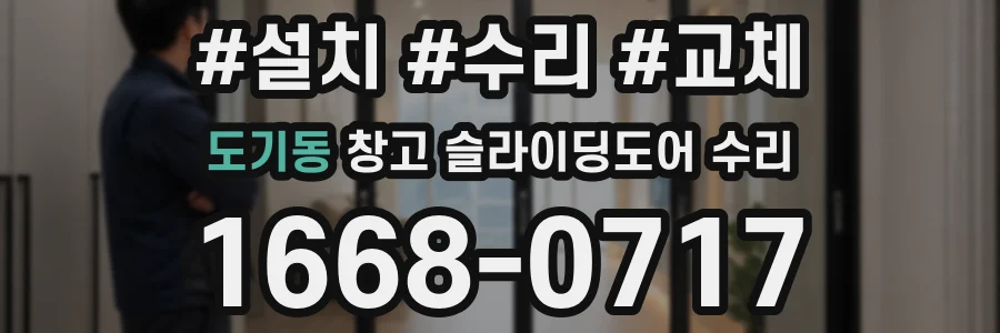 도기동 창고 슬라이딩도어 수리