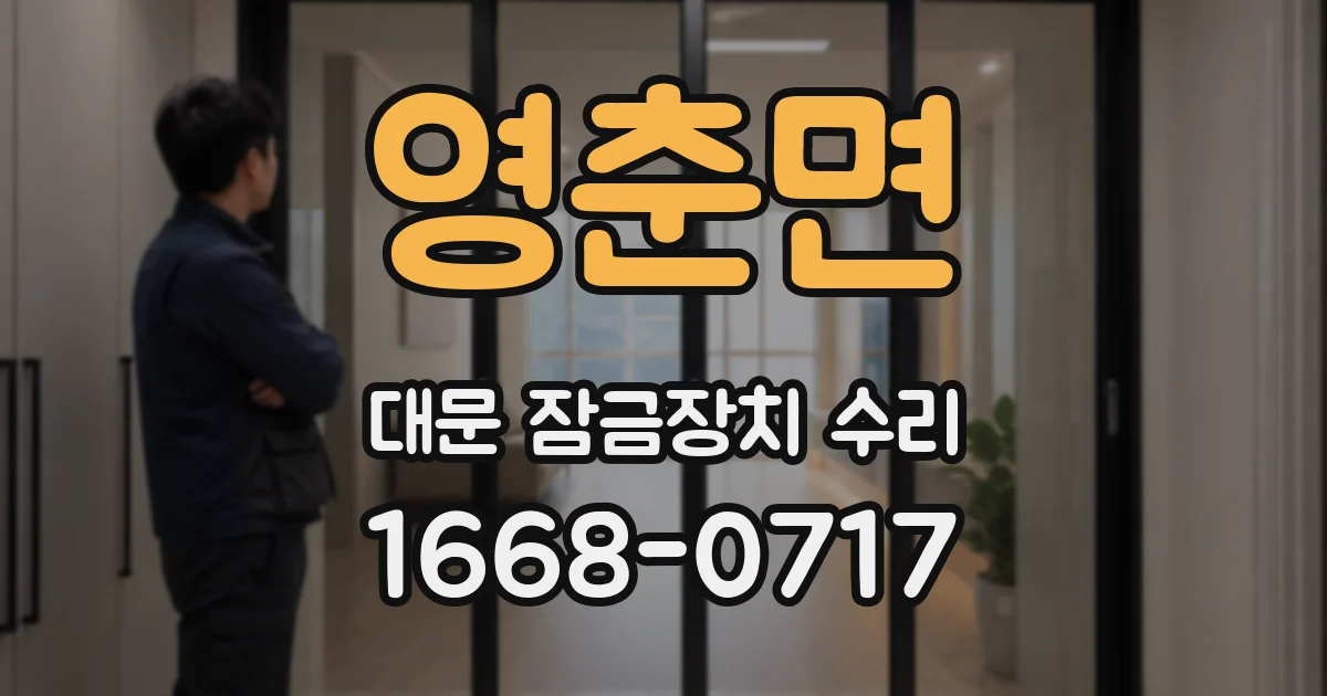 영춘면 대문 잠금장치 수리