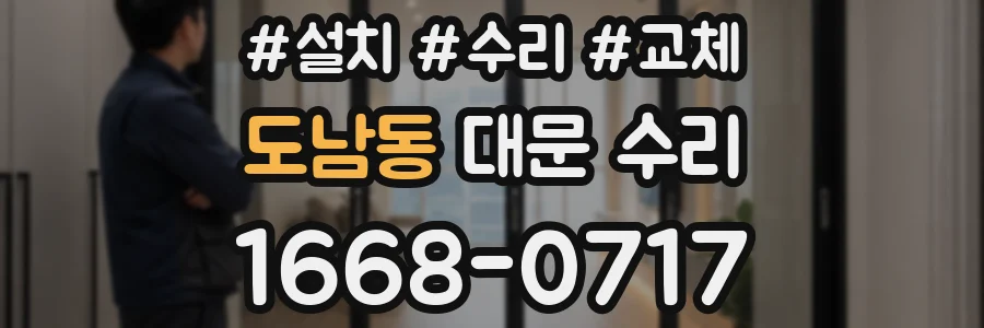 도남동 대문 수리
