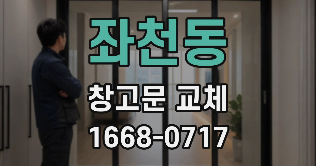 좌천동 창고문 교체