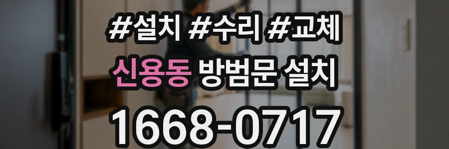 신용동 방범문 설치