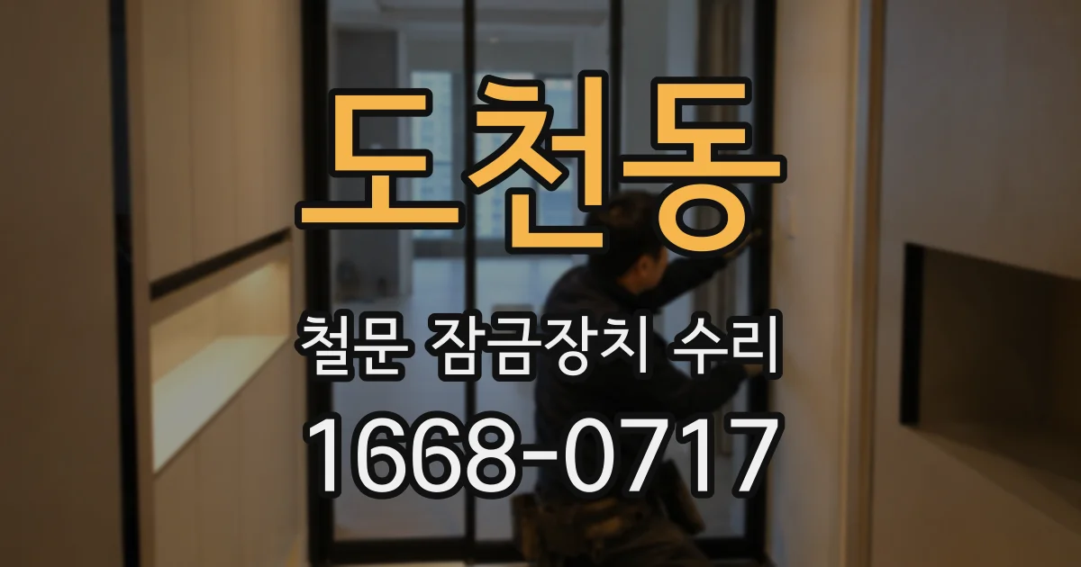 도천동 철문 잠금장치 수리