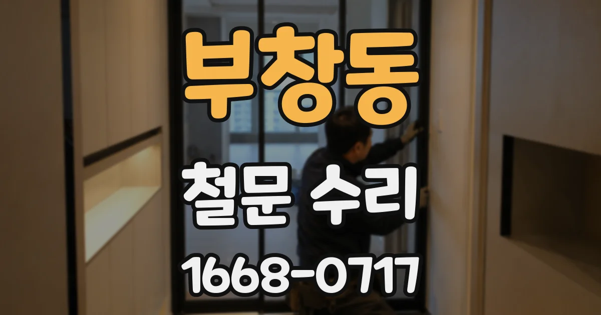 부창동 철문 수리