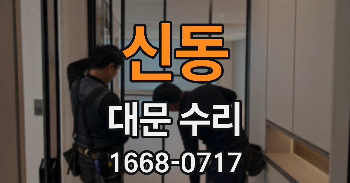 신동 대문 수리