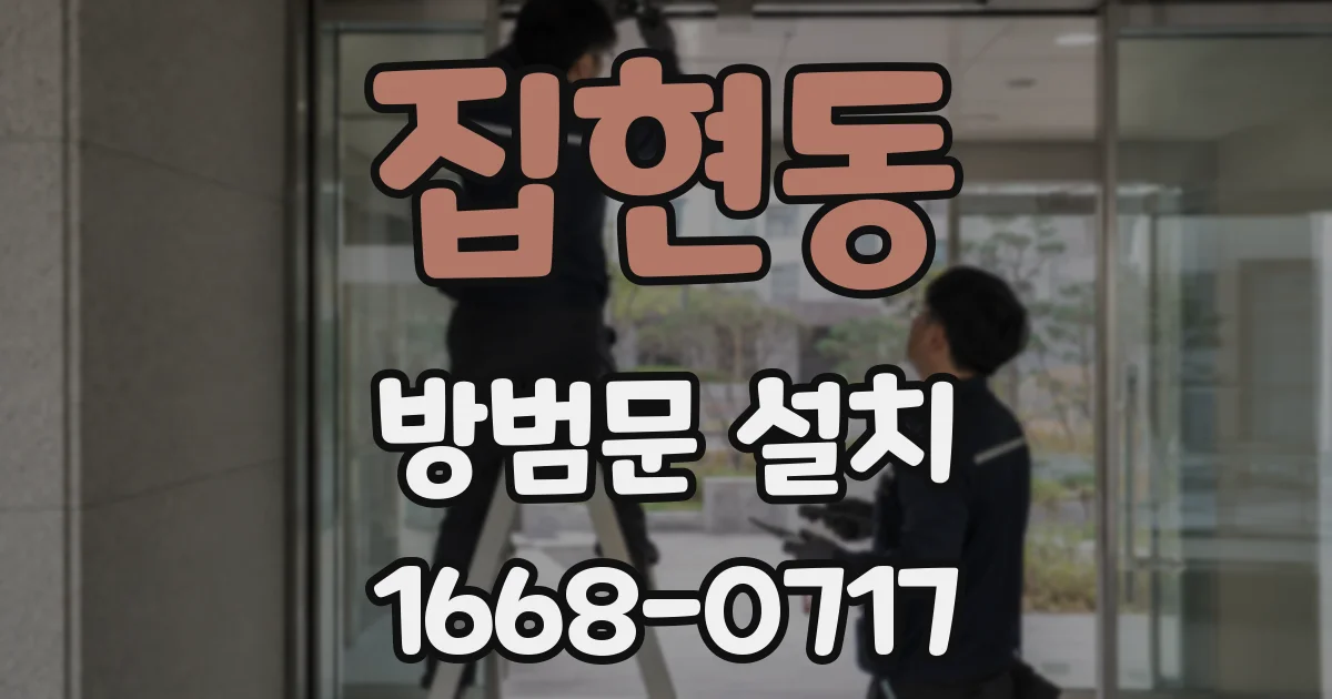 집현동 방범문 설치