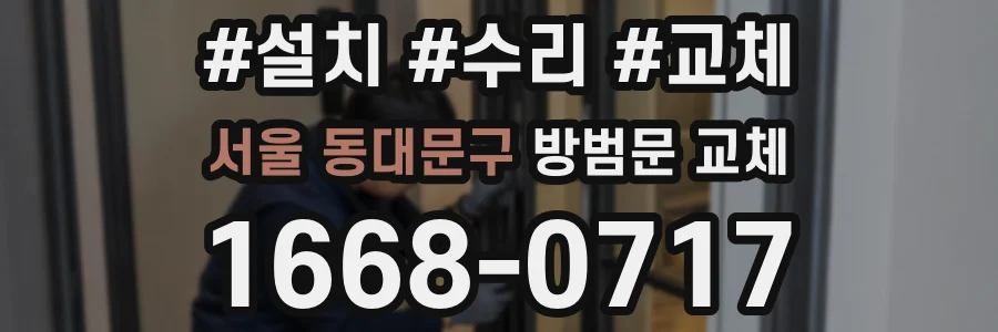 서울 동대문구 방범문 교체