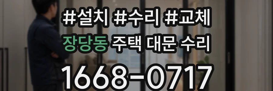 장당동 주택 대문 수리