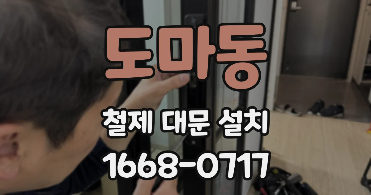 도마동 철제 대문 설치