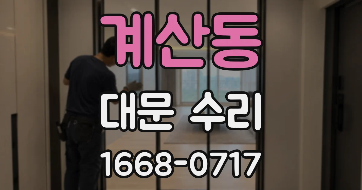 계산동 대문 수리