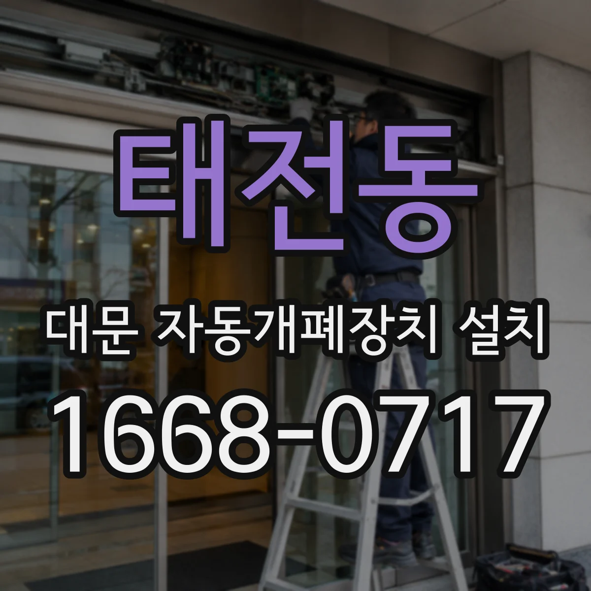 태전동 대문 자동개폐장치 설치