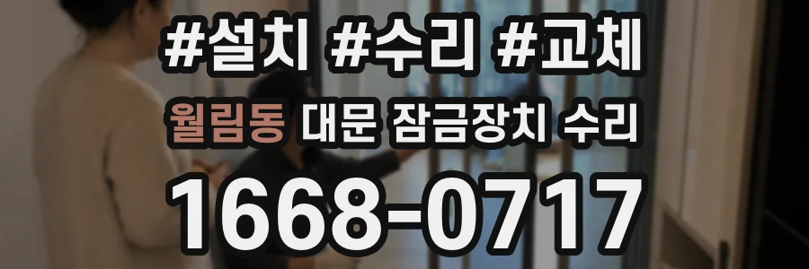 월림동 대문 잠금장치 수리