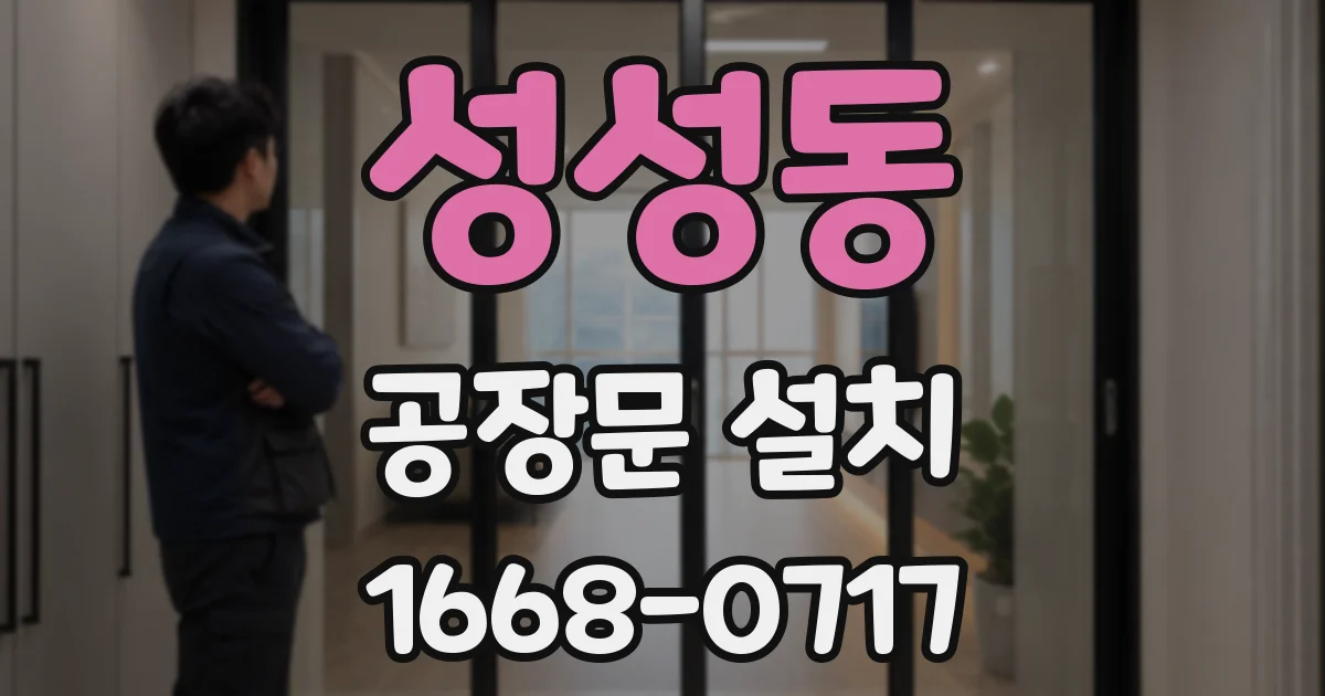 성성동 공장문 설치