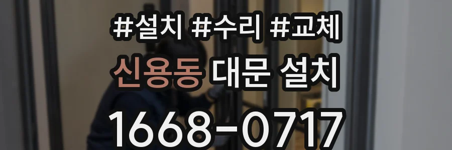 신용동 대문 설치