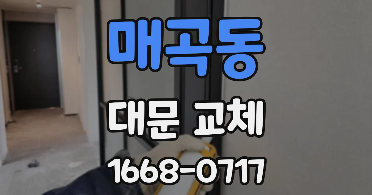 매곡동 대문 교체
