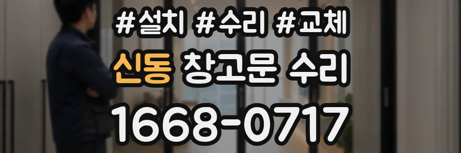 신동 창고문 수리