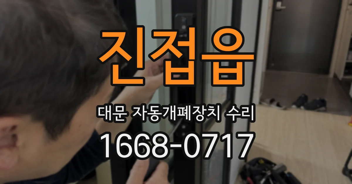 진접읍 대문 자동개폐장치 수리