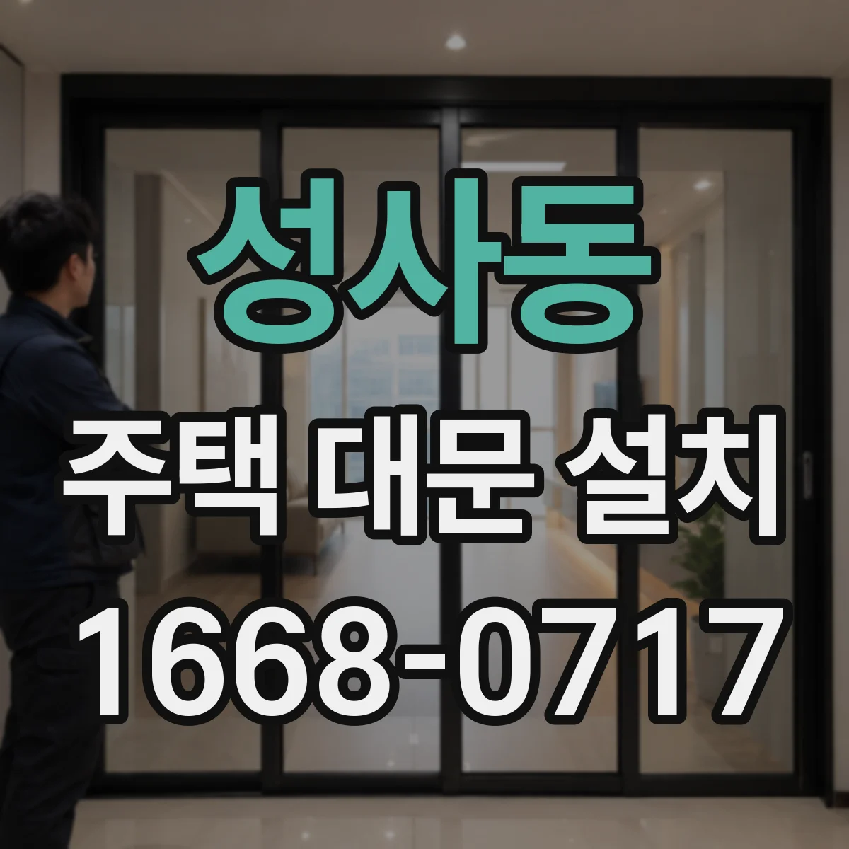 성사동 주택 대문 설치