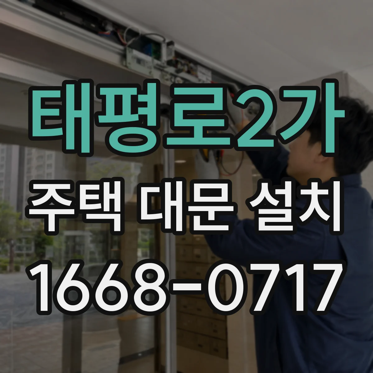태평로2가 주택 대문 설치