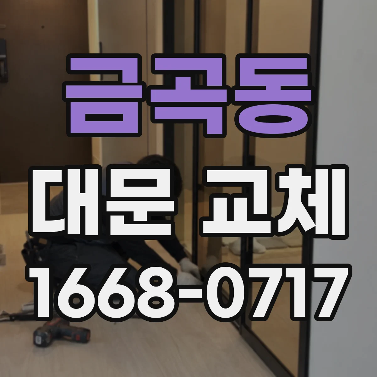금곡동 대문 교체