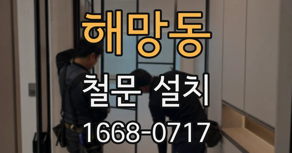 해망동 철문 설치