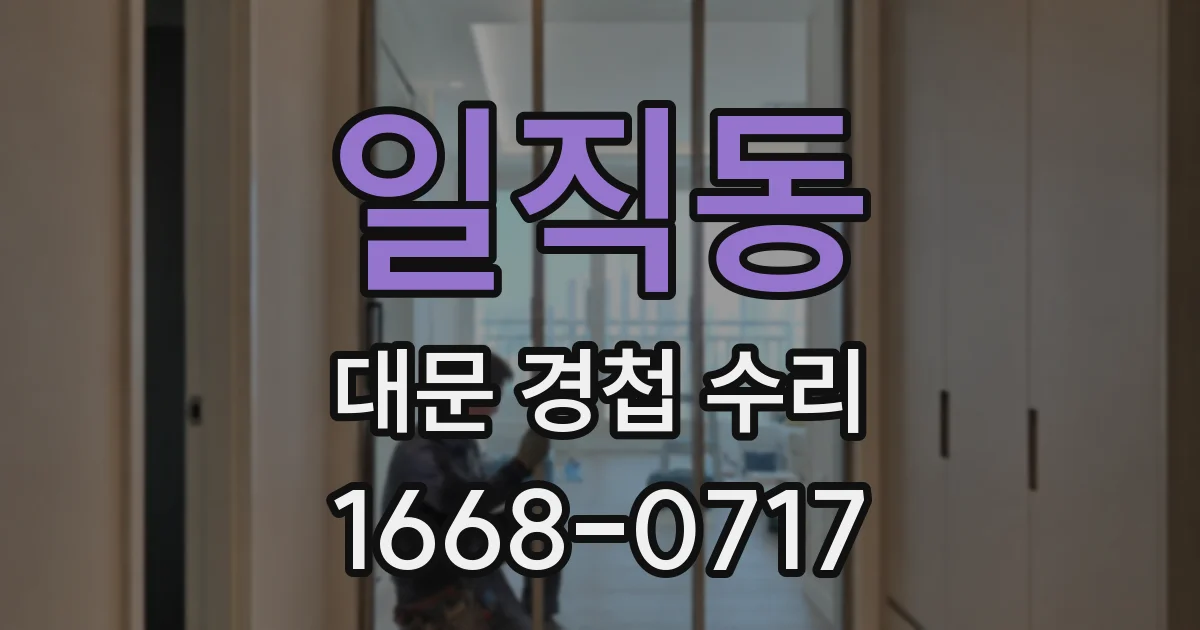 일직동 대문 경첩 수리
